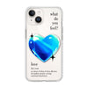 Чохол для iPhone 13 з принтом 1 heart blue