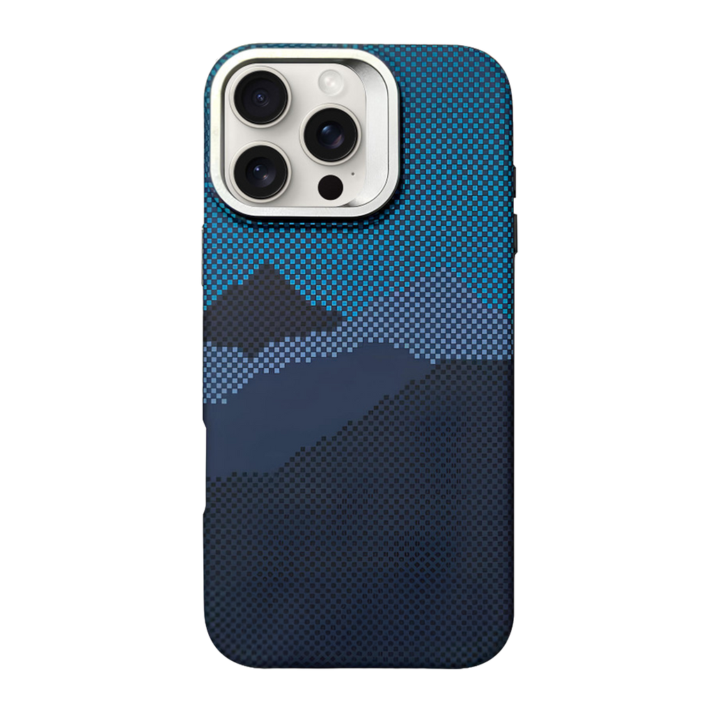 Чохол для iPhone 17 Carbon Fiber Blue