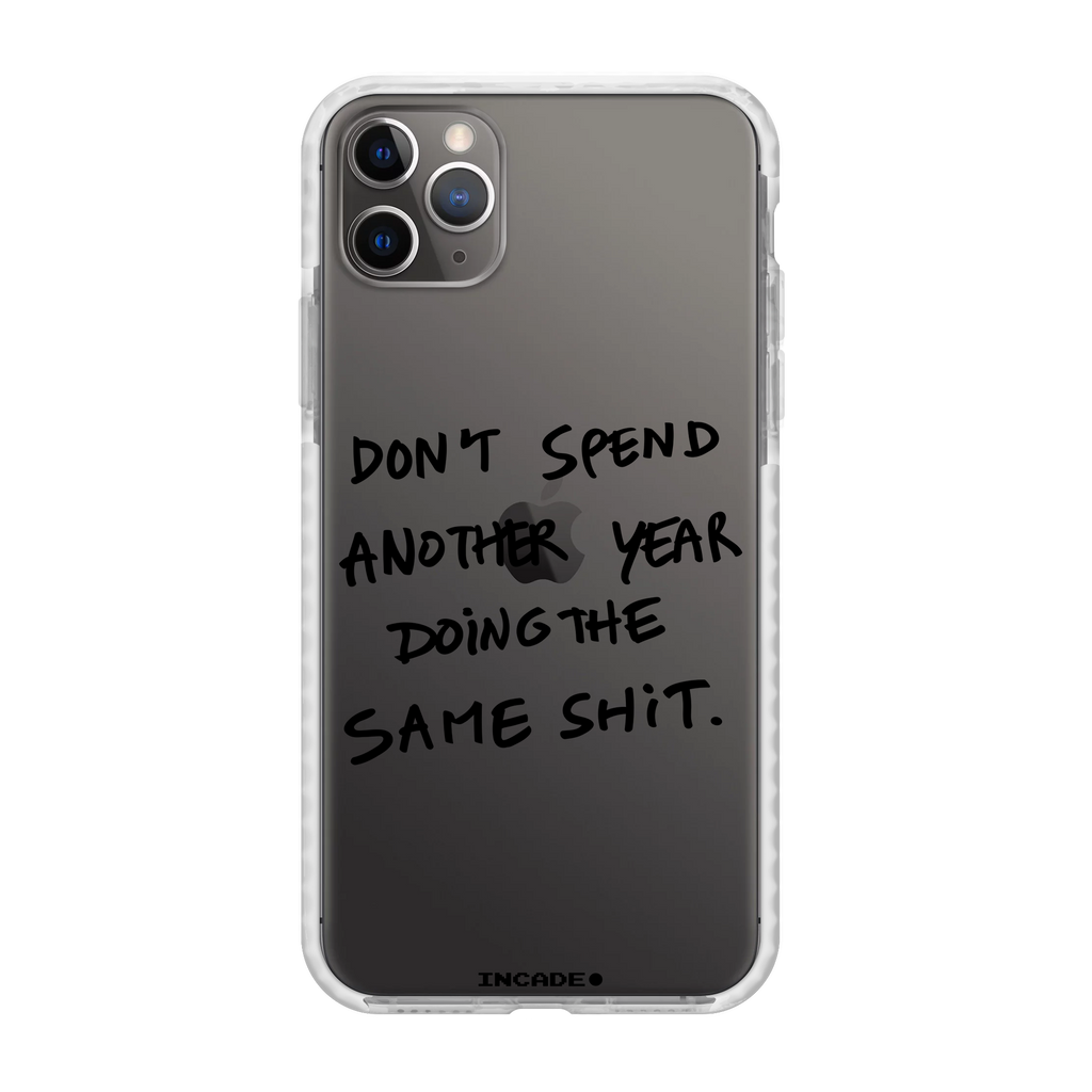 Чохол для iPhone 11 Pro DONT SPEND space gray — INCADE Transparent white