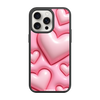 Чохол для iPhone 15 Pro Max з принтом BUBBLE HEARTS