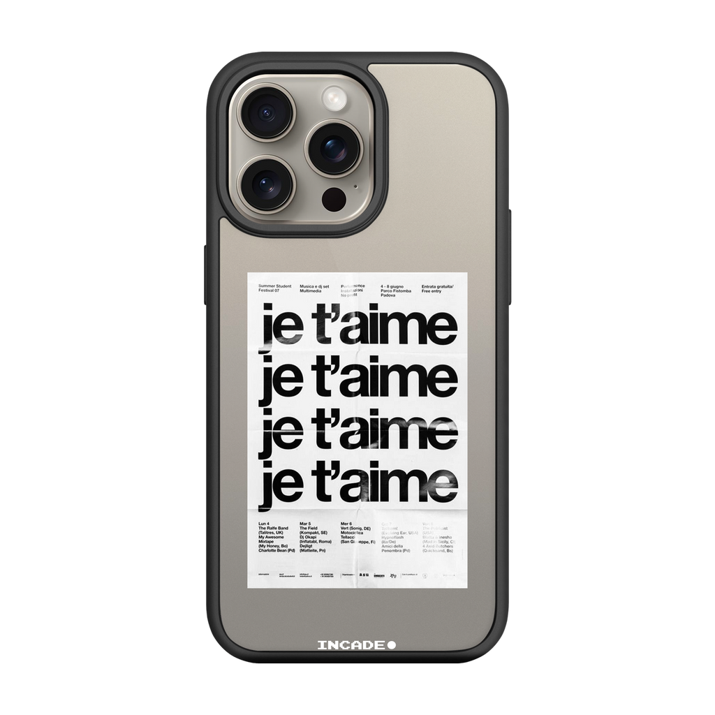 Чохол для iPhone 15 Pro Max з принтом JE TAIME