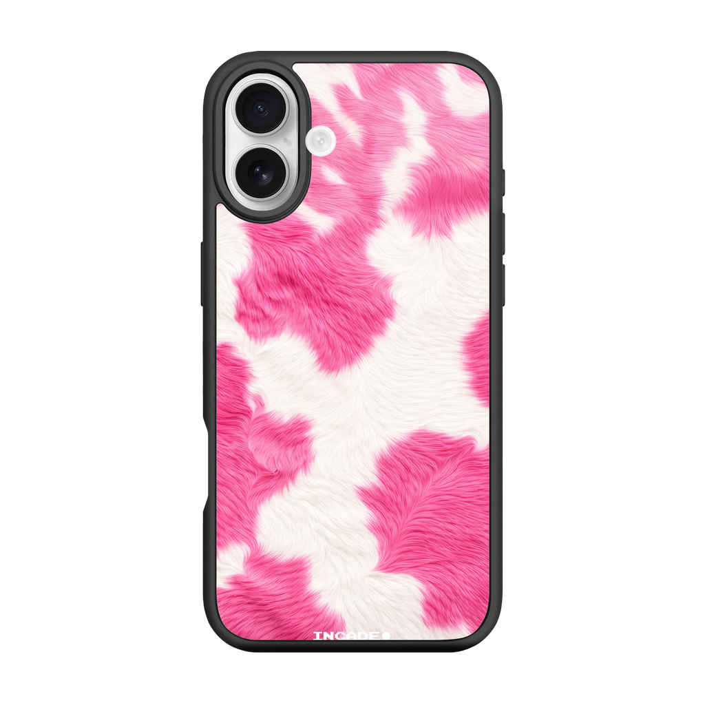 Чохол для iPhone 16 Plus з принтом PINK COW