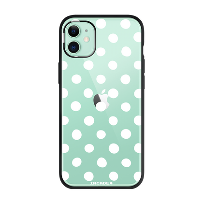 Чохол для iPhone 11 POLKADOT WHITE green — INCADE Elite