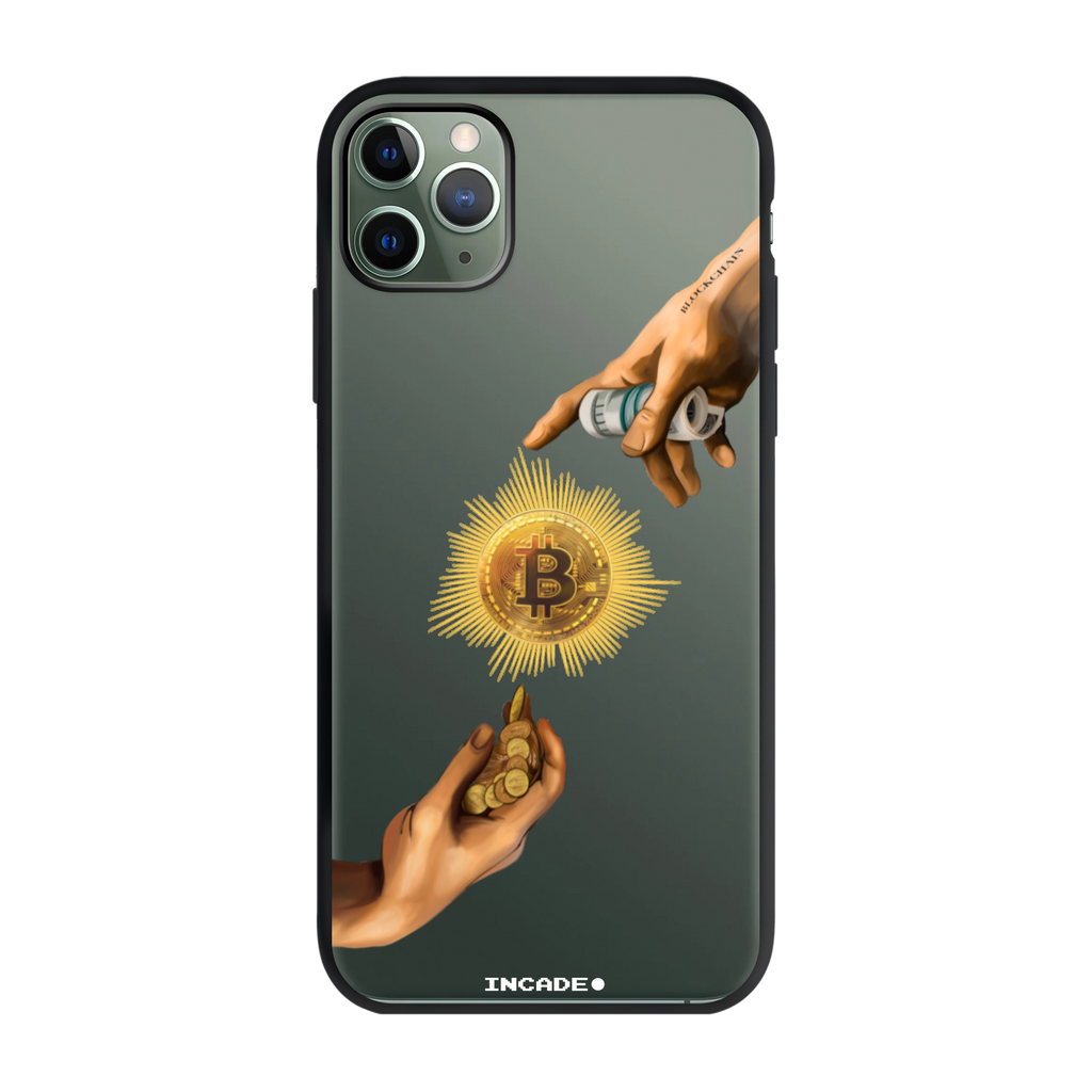 Чохол для iPhone 11 Pro crypto god btc midnight green — INCADE Elite