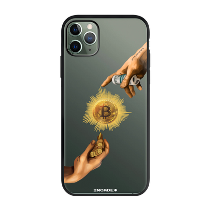 Чохол для iPhone 11 Pro crypto god btc midnight green — INCADE Elite