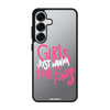 Чохол для Galaxy S25 з принтом + funds pink