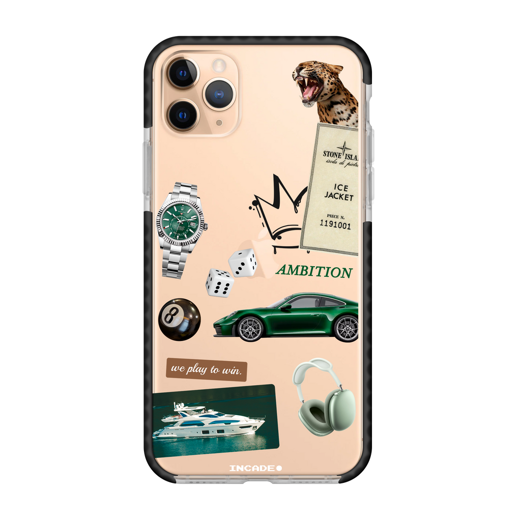 Чохол для iPhone 11 Pro AMBITION gold — INCADE Transparent black