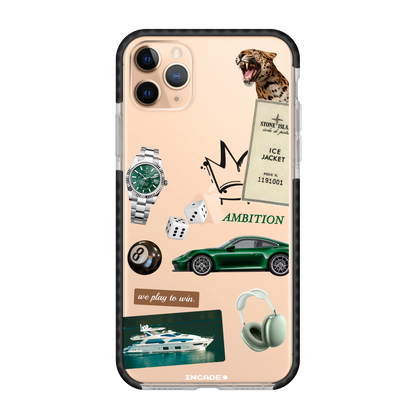 Чохол для iPhone 11 Pro AMBITION gold — INCADE Transparent black