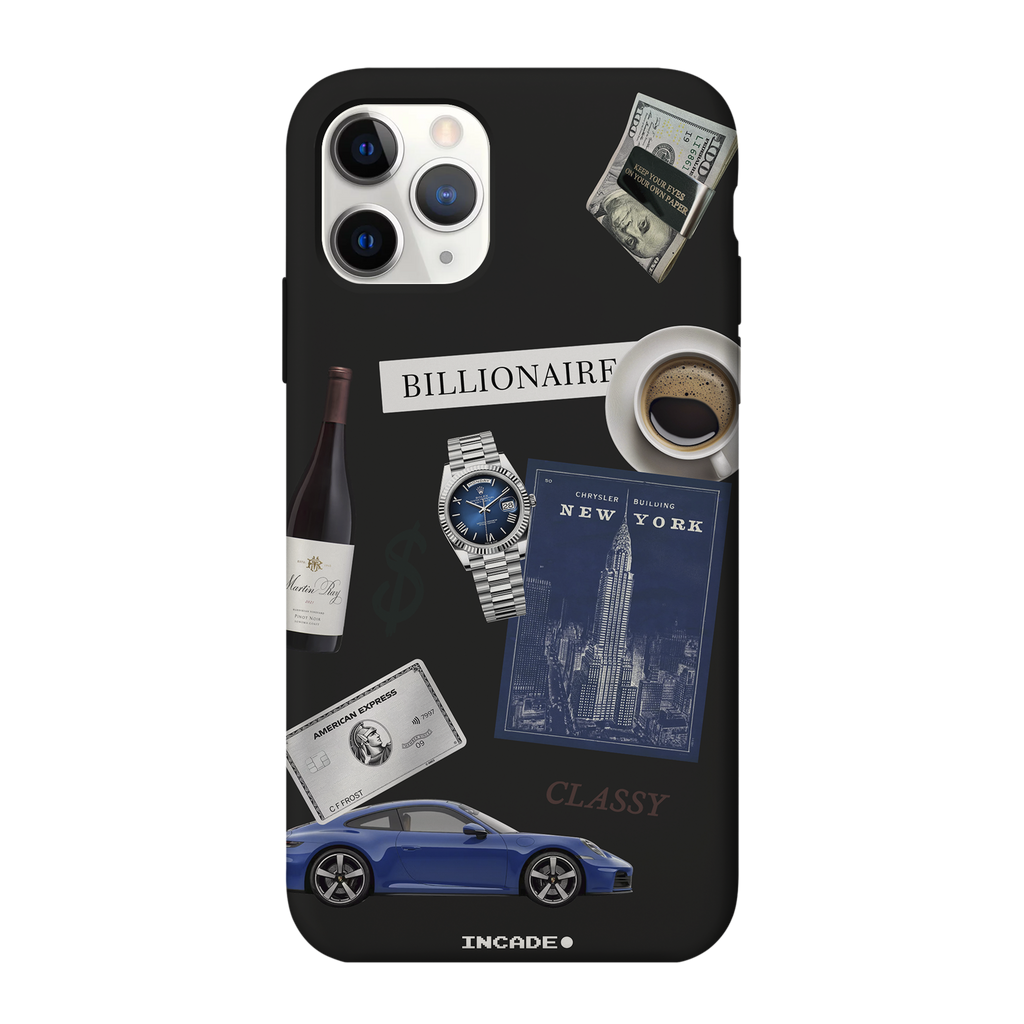Чохол для iPhone 11 Pro CLASSY silver — INCADE Black