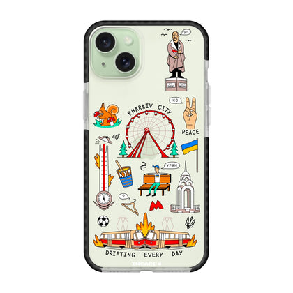 Чохол для iPhone 15 KHARKIV - INCADE