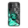 Чохол для iPhone 16 Plus з принтом STATUE GREEN
