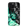 Чохол для iPhone 16 Pro Max з принтом STATUE GREEN