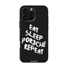 Чохол для iPhone 16 Pro з принтом porsche white