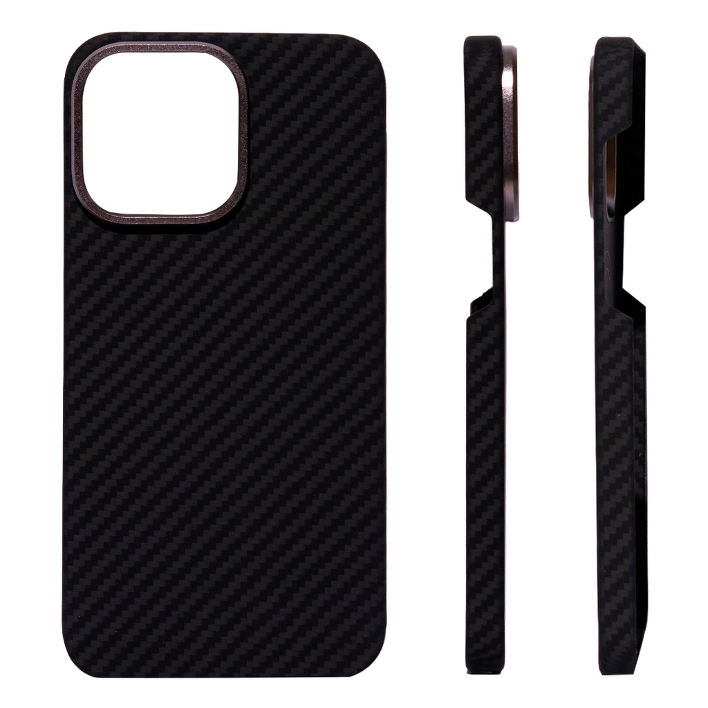 iPhone 14 Pro Чохол Premium Kevlar Case with Magnetic Ring | 14 Pro - 16 Pro Max | Black