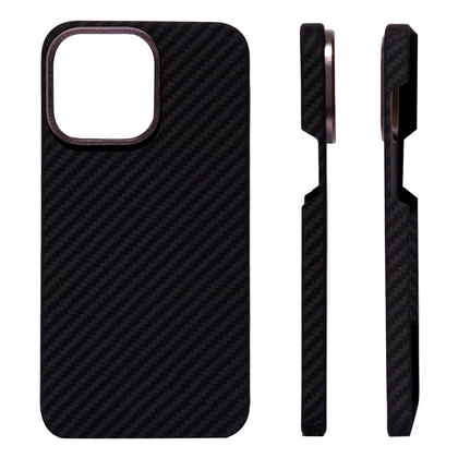 iPhone 14 Pro Max Чохол Premium Kevlar Case with Magnetic Ring | 14 Pro - 16 Pro Max | Black