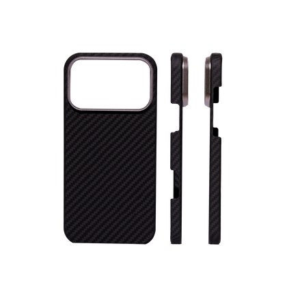 iPhone 17 Air Чохол Premium Kevlar Case with Magnetic Ring | 17 - 17 Pro Max | Black
