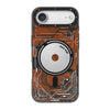 iPhone 17 Air Чохол YoungKit Futuristic Circuit Board with Magnetic Ring | Orange