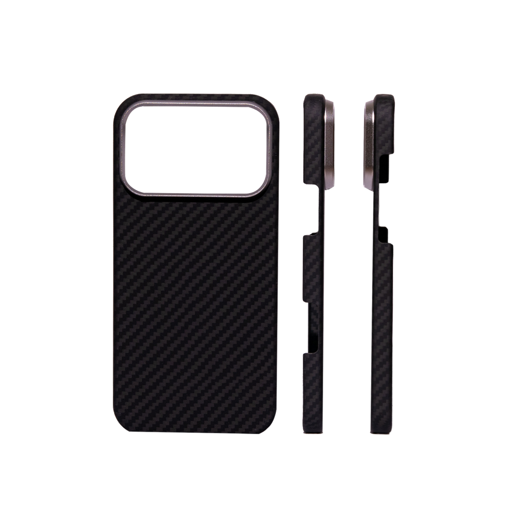 iPhone 17 Чохол Premium Kevlar Case with Magnetic Ring | 17 - 17 Pro Max | Black