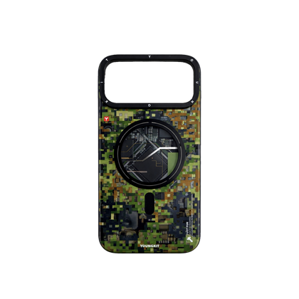 iPhone 17 Pro Чохол YoungKit Camouflage with Magnetic Ring | Jungle Camo