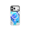 iPhone 17 Pro Чохол YoungKit Cyberpunk Luminous Case with Magnetic Ring | Glow Blue
