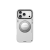 iPhone 17 Pro Max Чохол Leather Case with Magnetic Ring + Magnetic Stand 360° | White